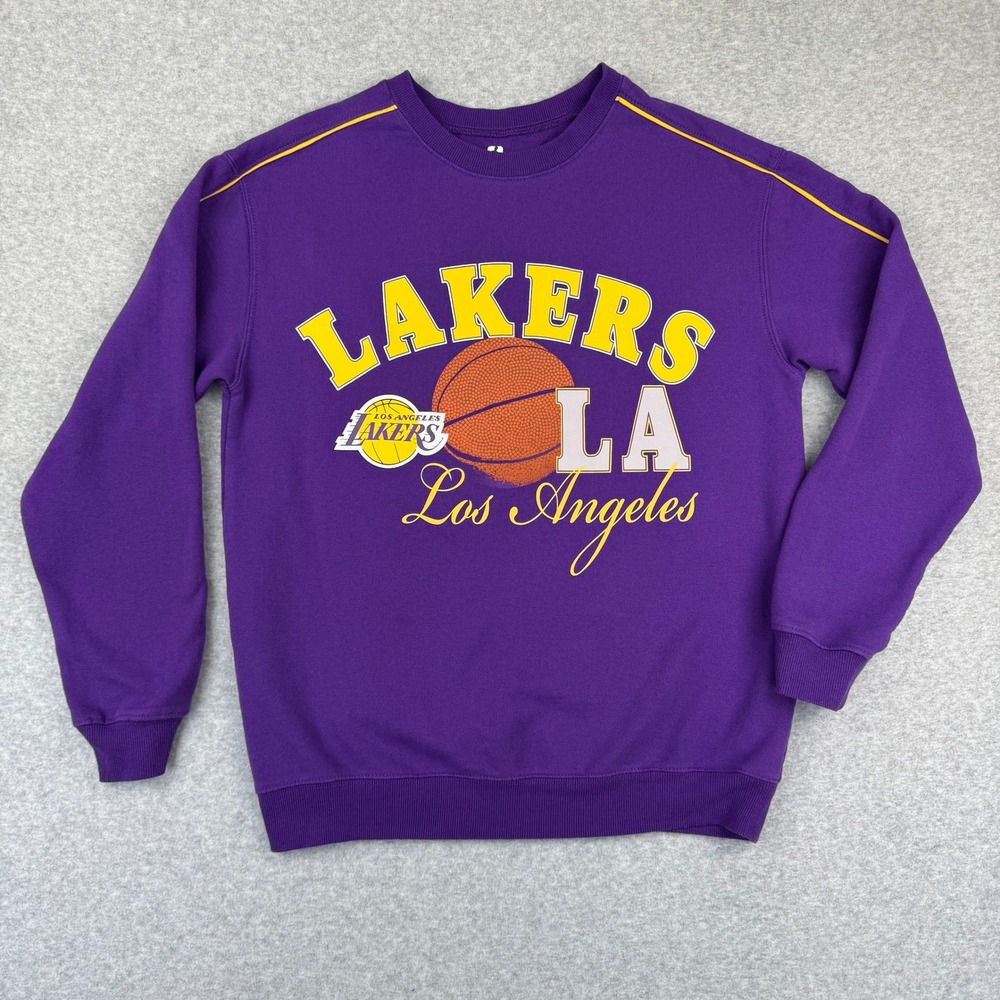 NBA Los Angeles Lakers Sweatshirt Women Small Purple Good Graphic Pullover